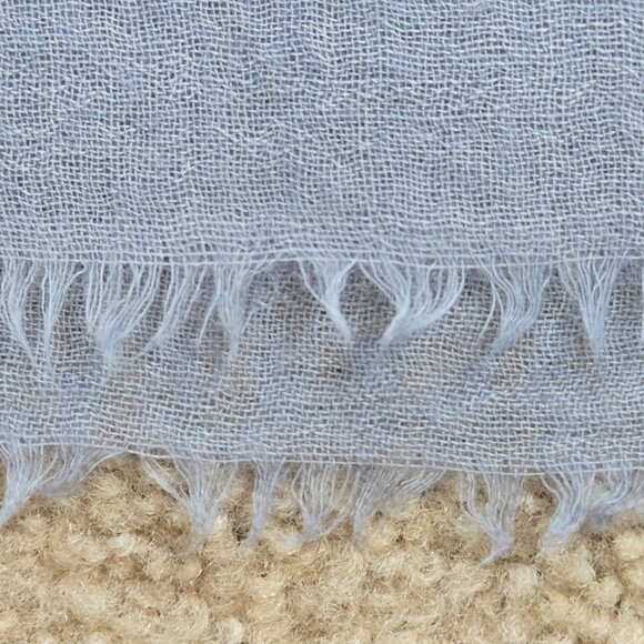 Large Lightweight Cashmere Scarf/Shawl/Wrap Blue - Picture 4 of 13